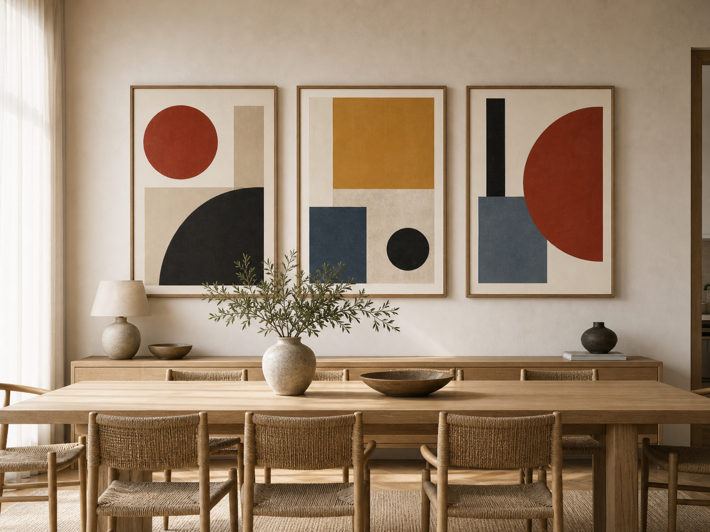 Dining room villa artwork